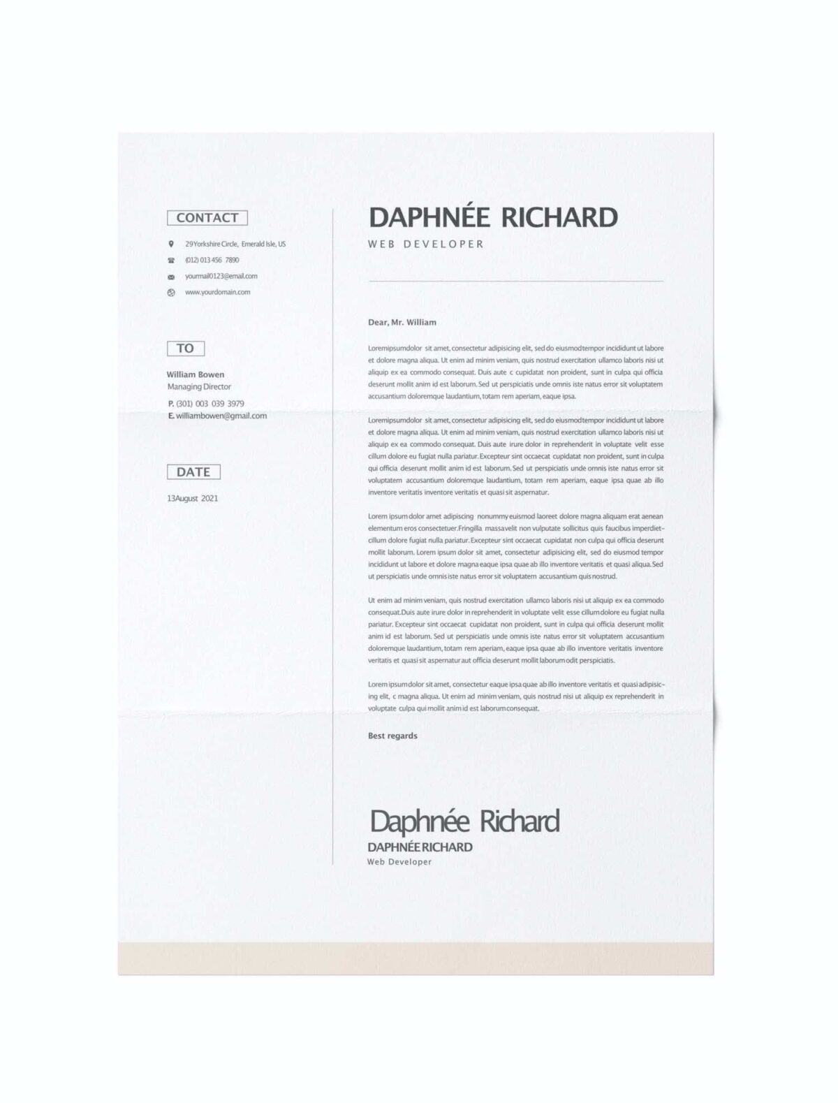 CV #3 Daphnée Richard