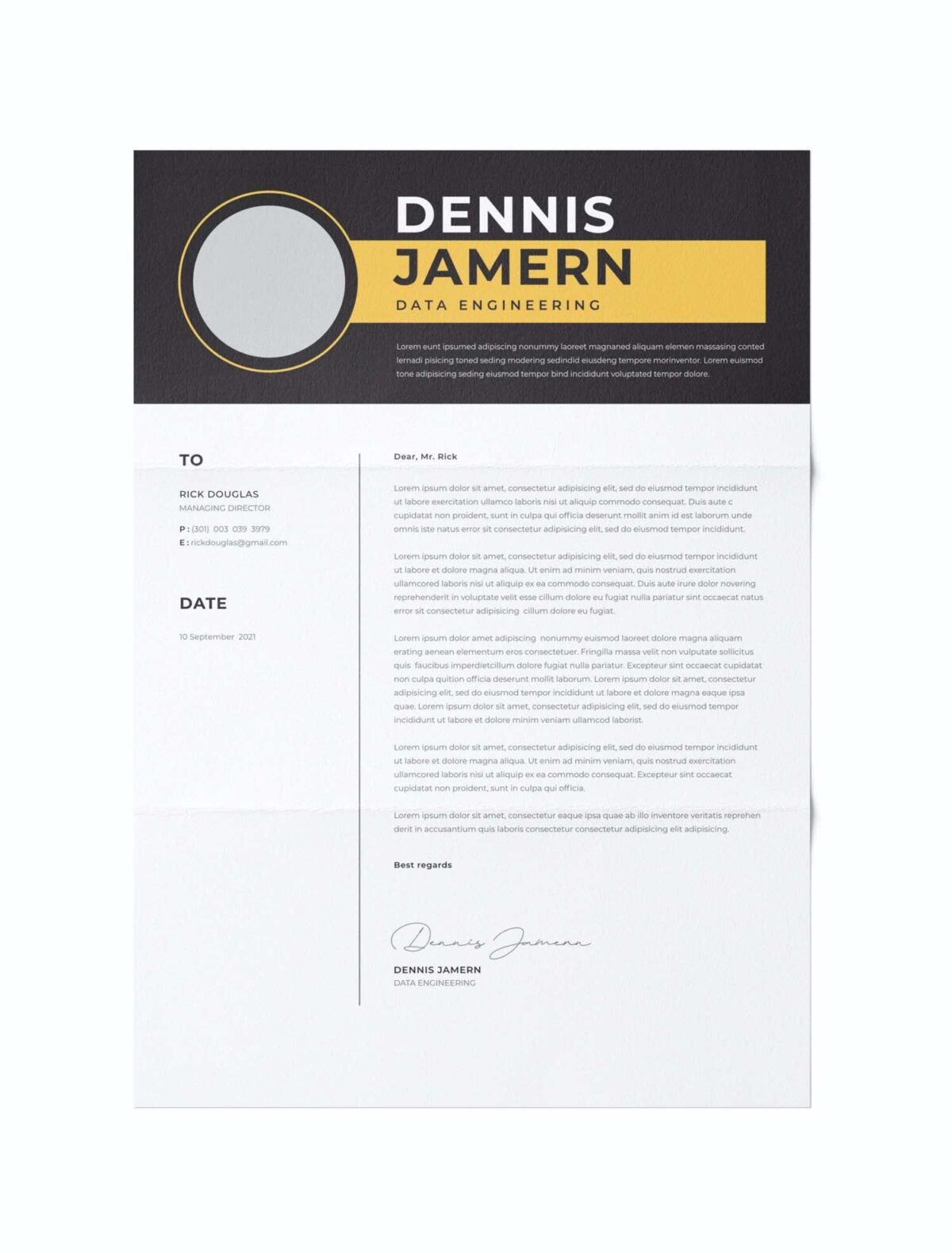 CV #32 Dennis Jamern (sport)