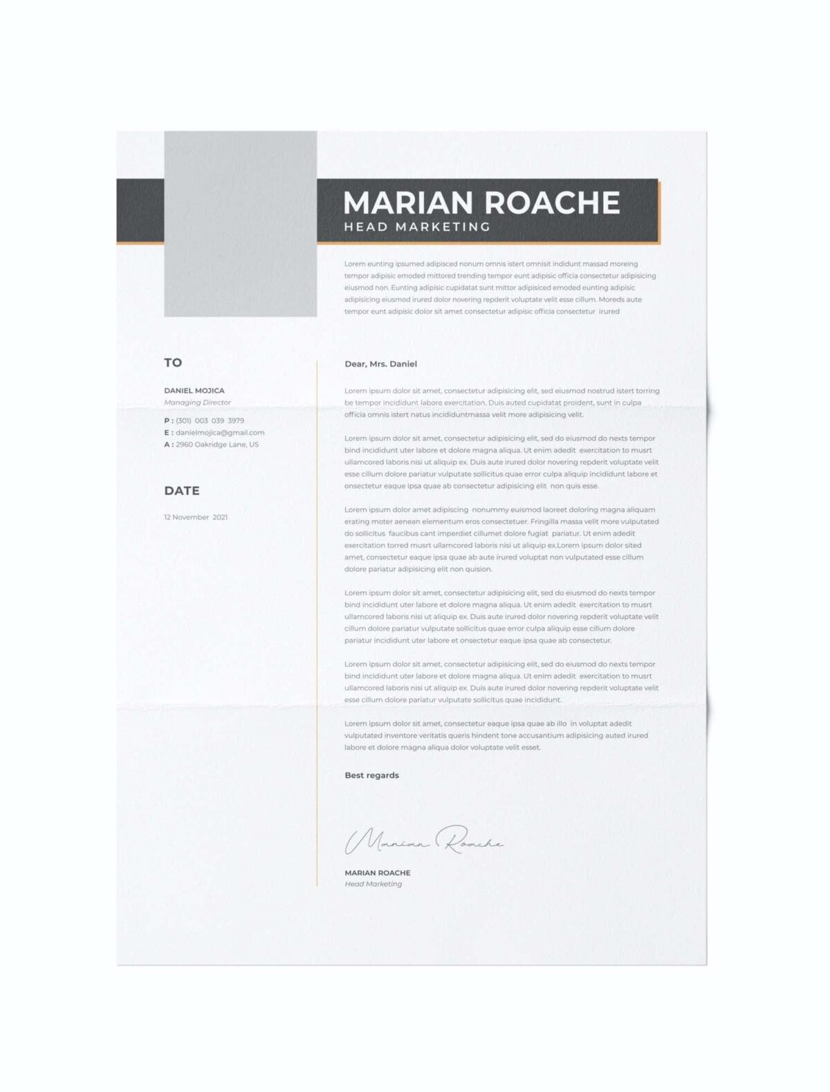 CV #34 Marian Roache