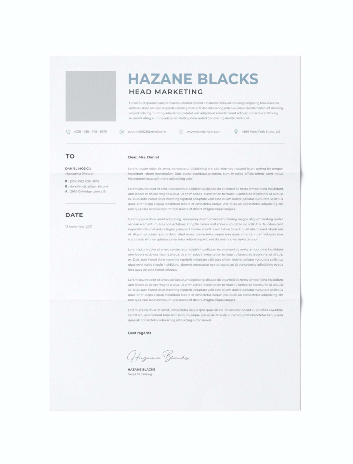 CV #43 Hazane Blacks