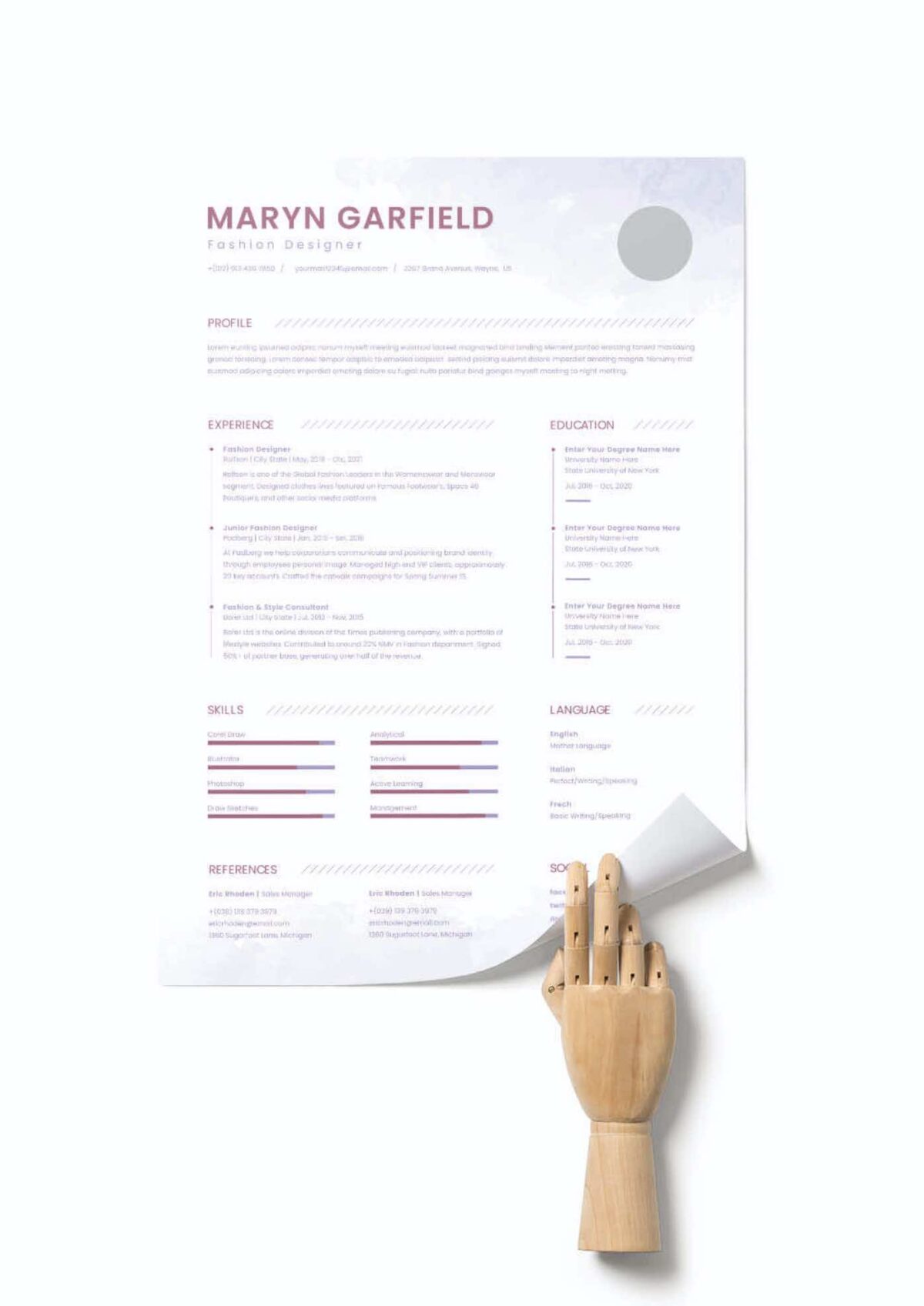 CV #8 Maryn Garfield