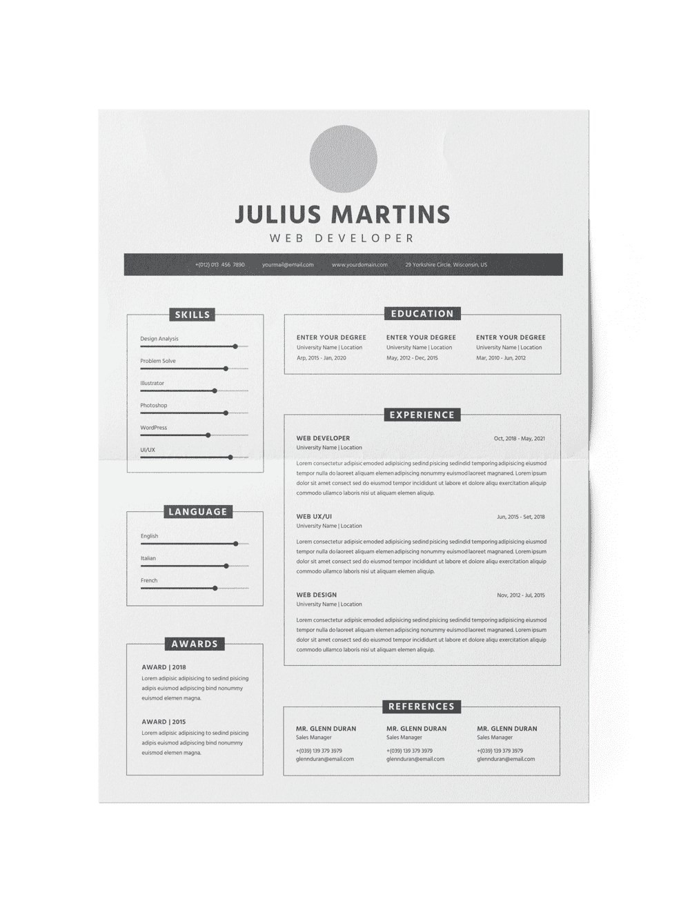 CV #1 Julius