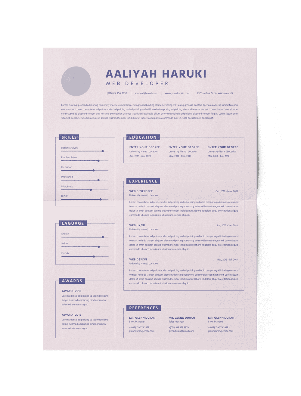 CV #2 Aaliyah Haruki