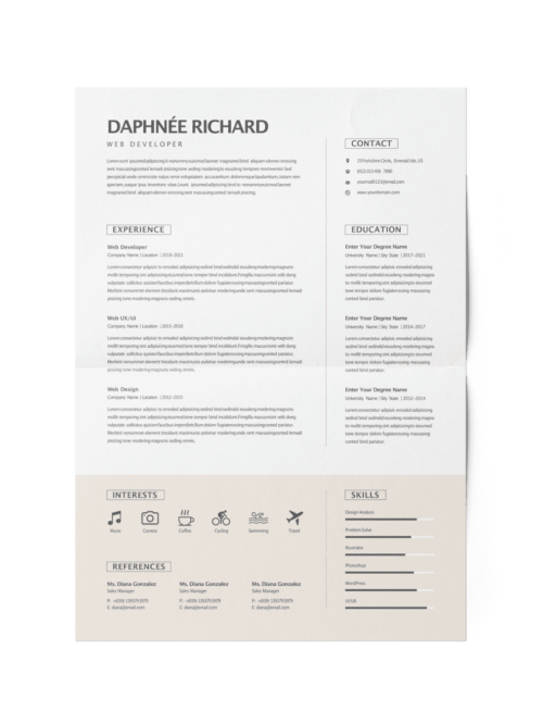 CV #3 Daphnée Richard