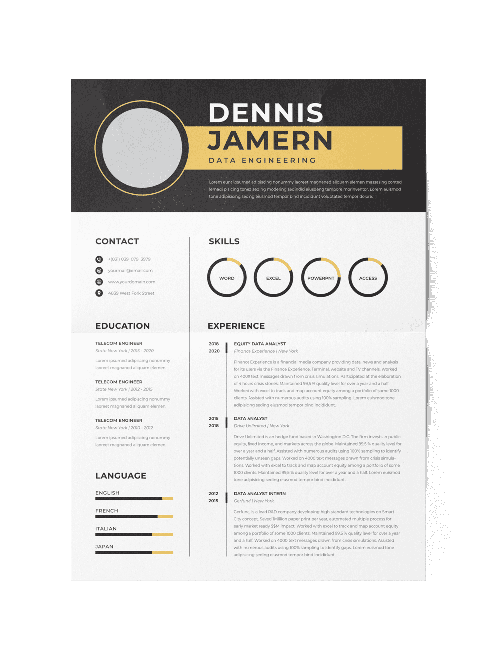 CV #32 Dennis Jamern (sport)