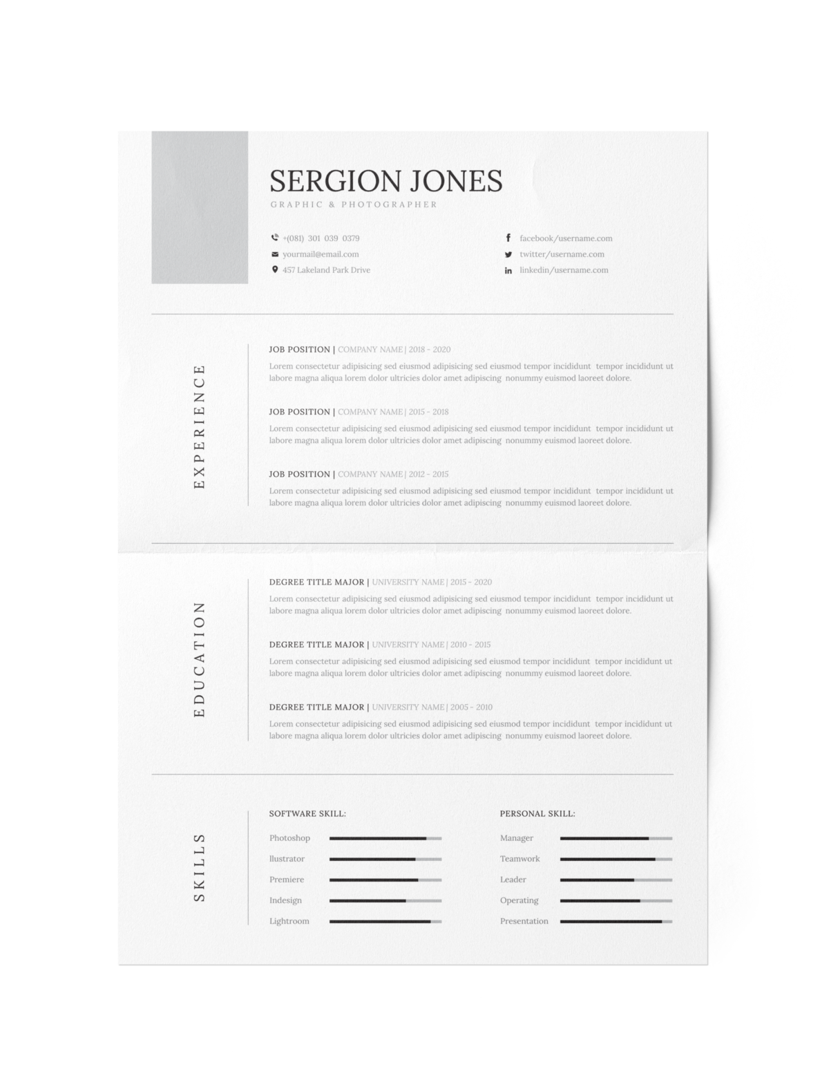 CV #65 Sergion Jones