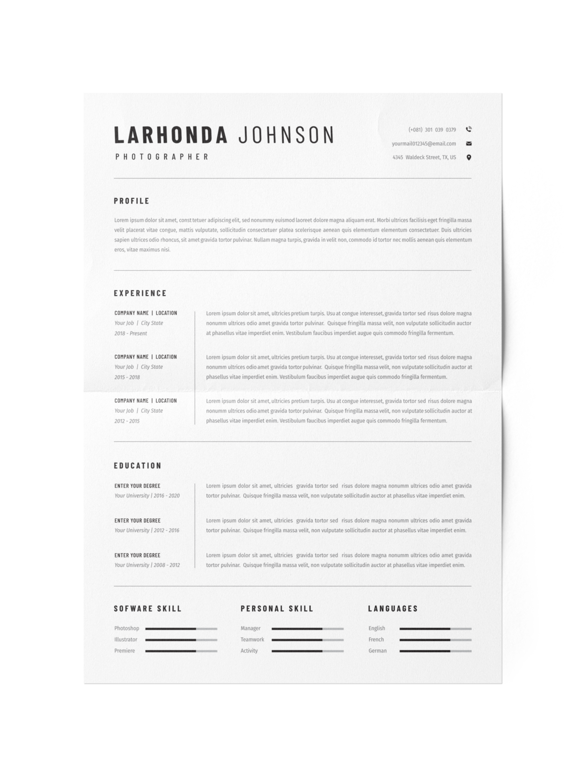 CV #51 Larhonda Johnson
