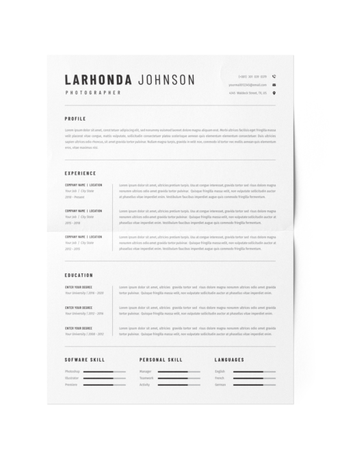 CV #51 Larhonda Johnson