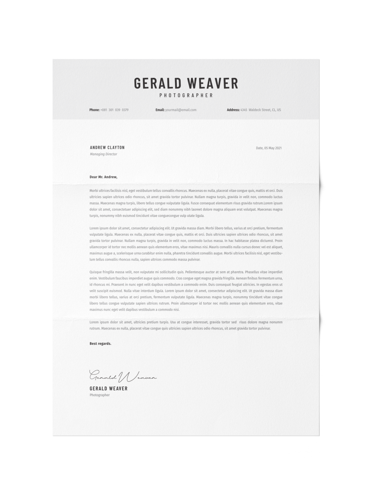 CV #58 Gerald Weaver