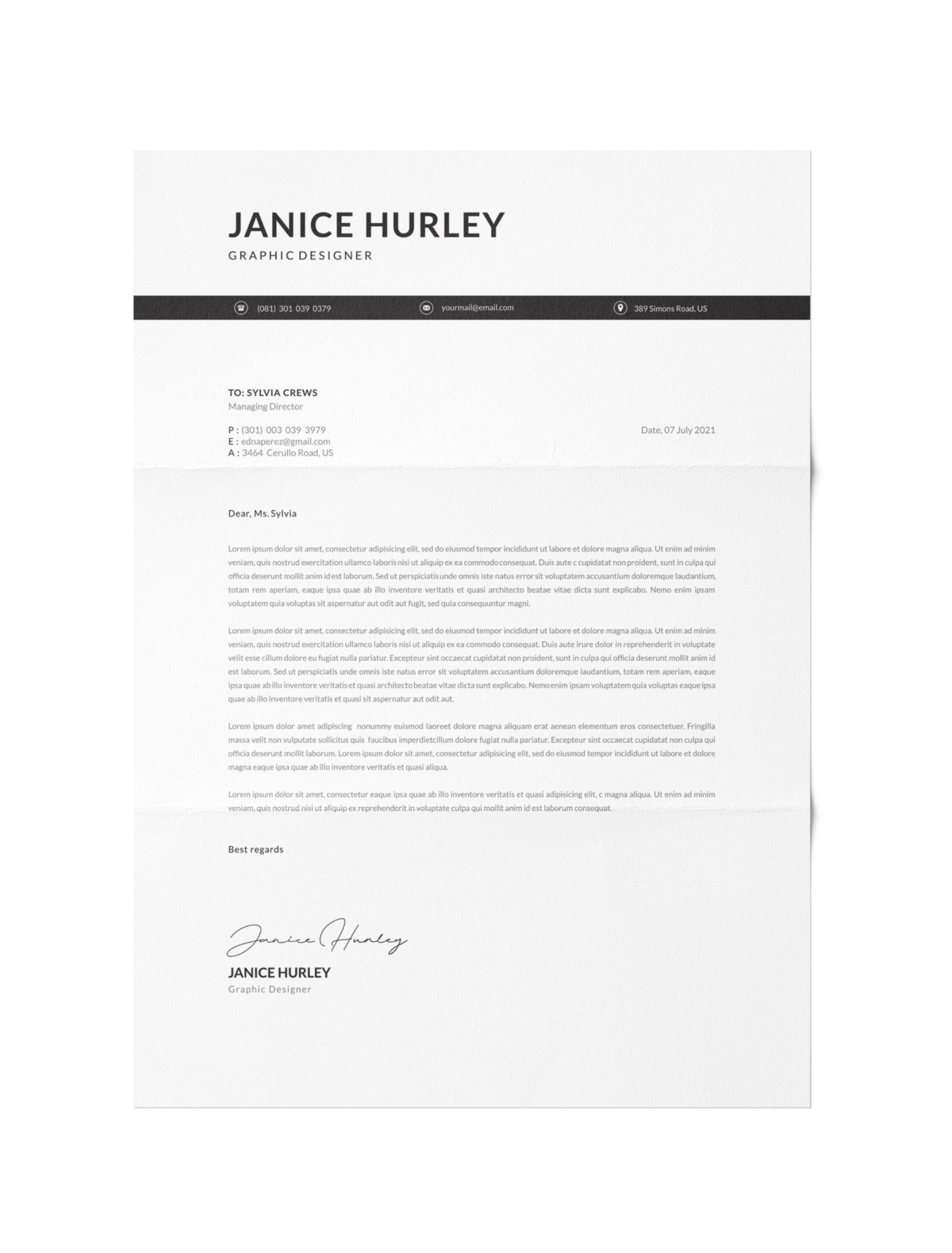 CV #73  Janice Hurley