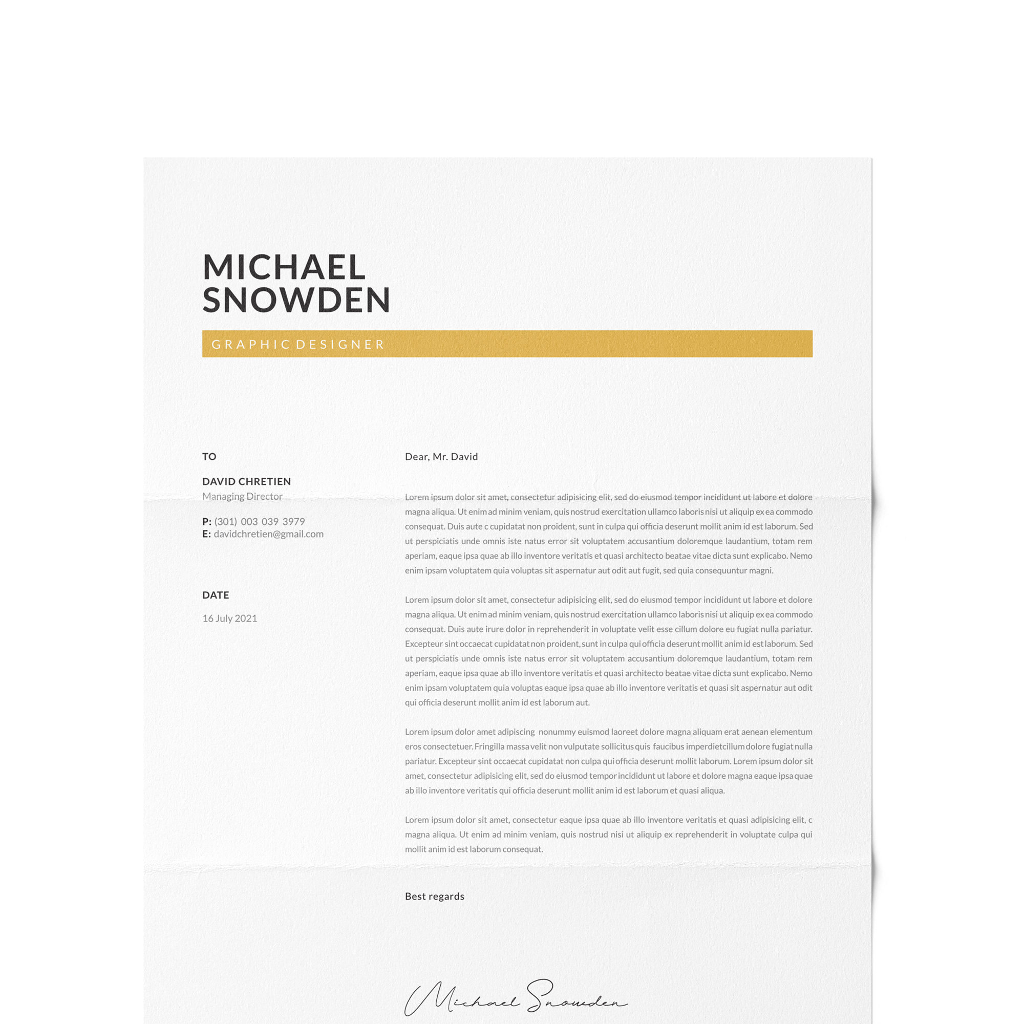 CV #82 Michael Snowden