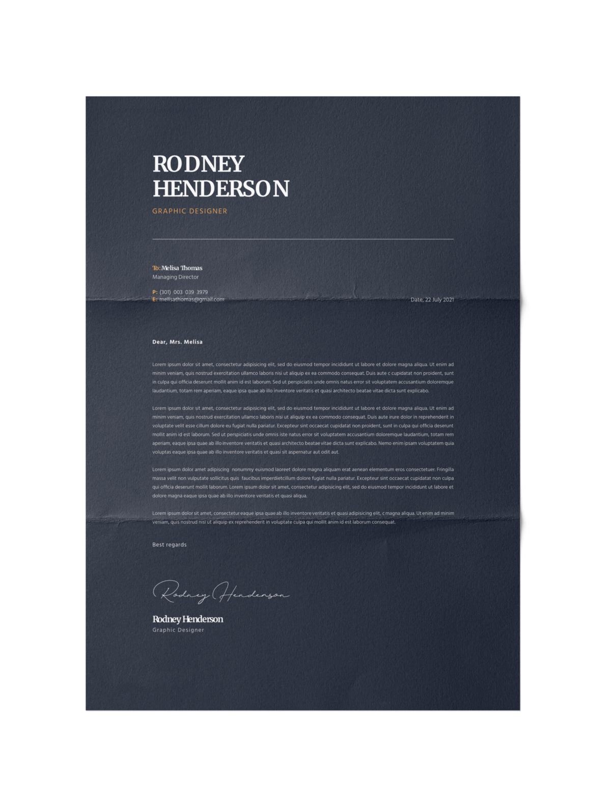 CV #91 Rodney Henderson