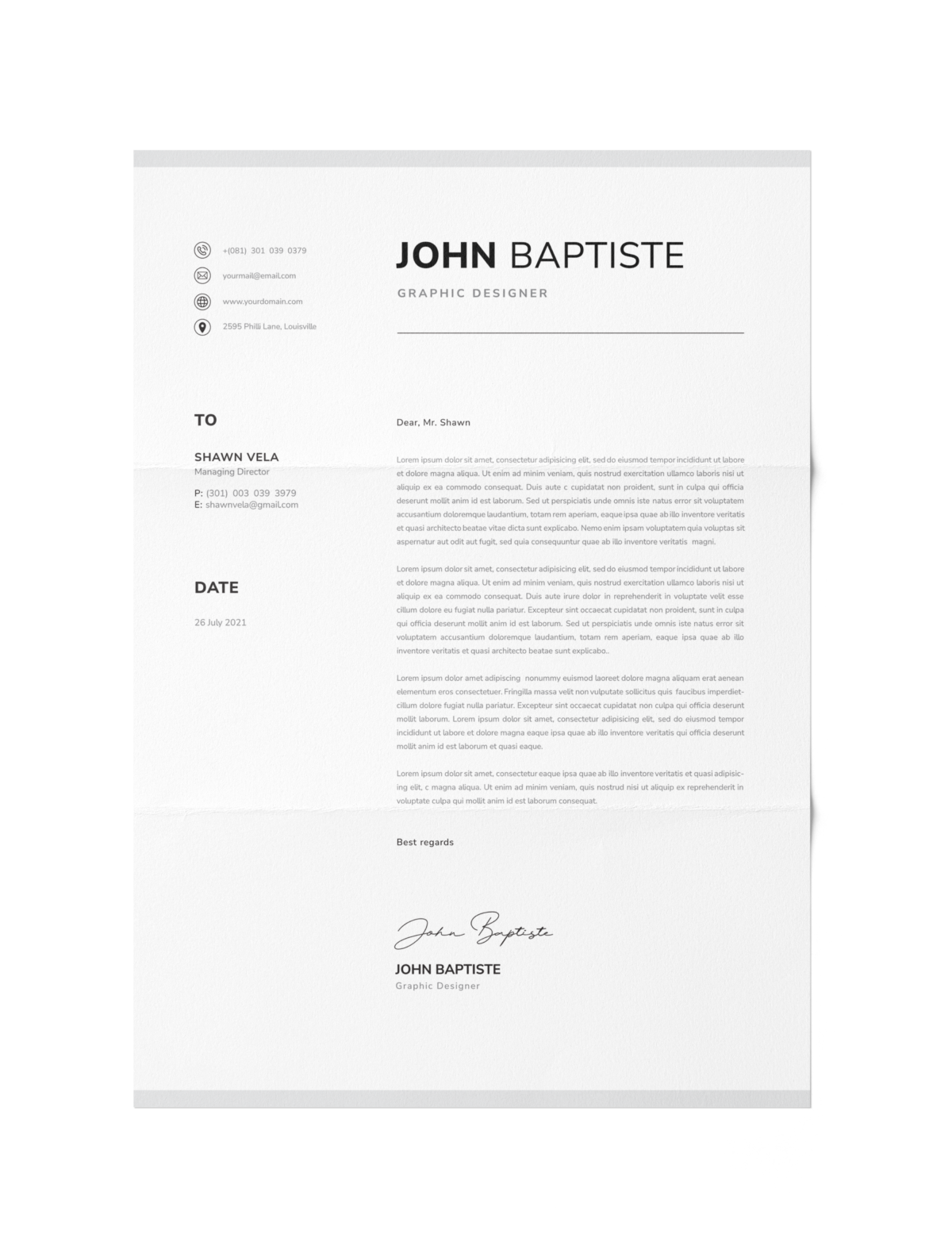 CV #94 John Baptiste