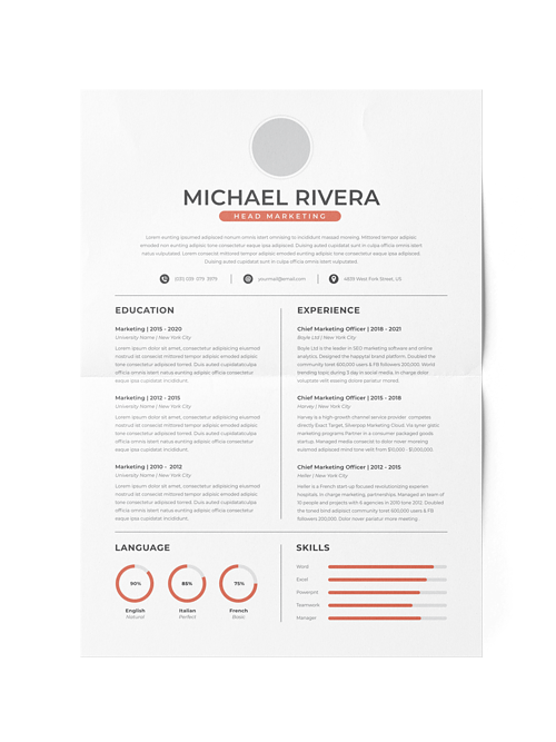 CV #109 Michael Rivera