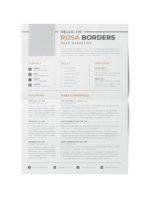CV #139 Rosa Borders