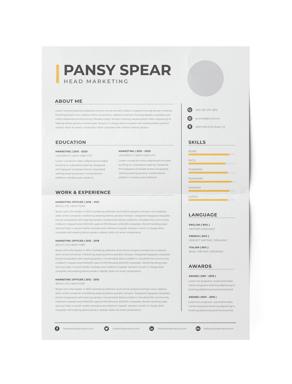 CV #141 Pansy Spear