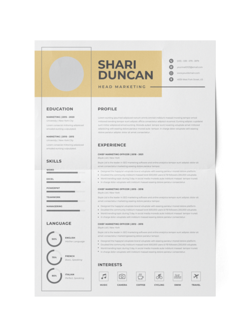 CV #143 Shari Duncan