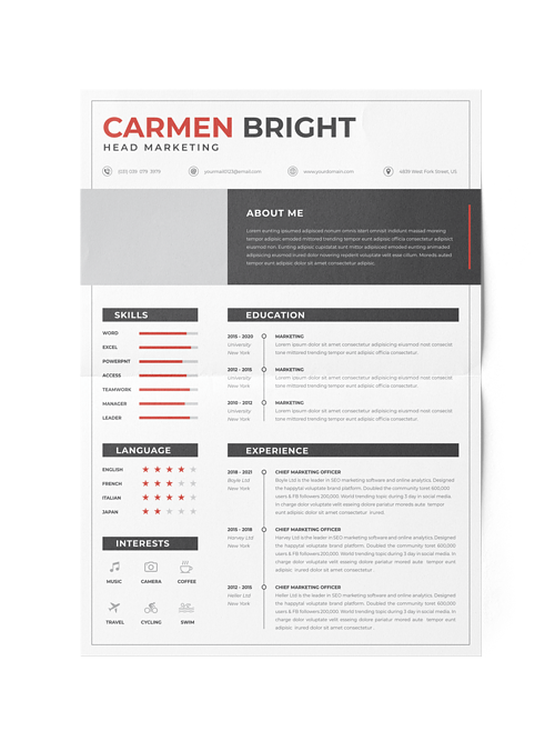 CV #151 Carmen Bright