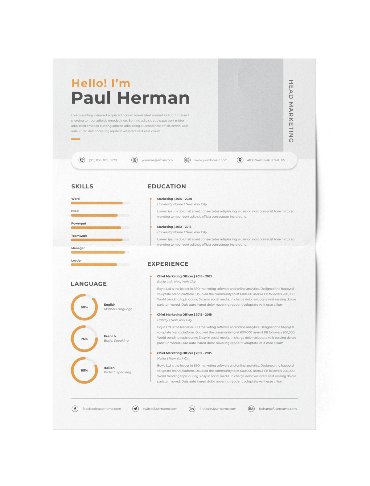 CV #154 Paul Herman