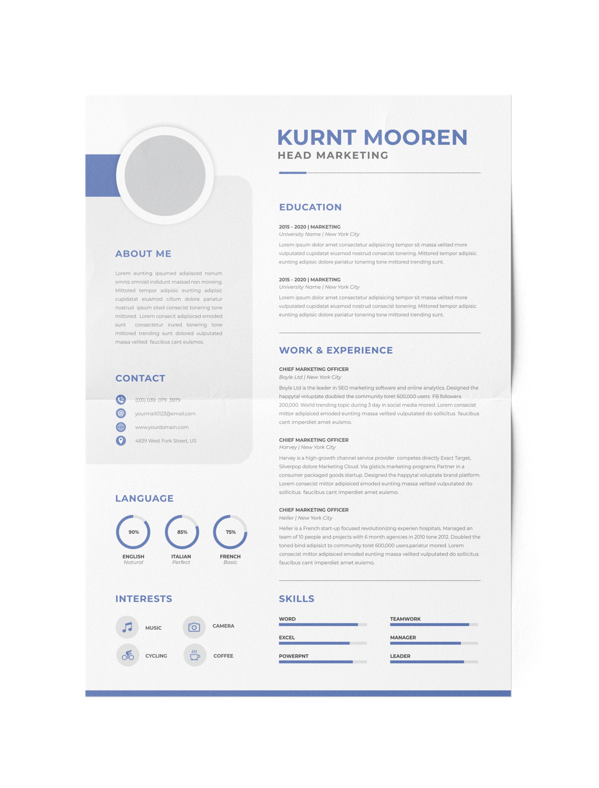 CV #157 Kurt Mooren