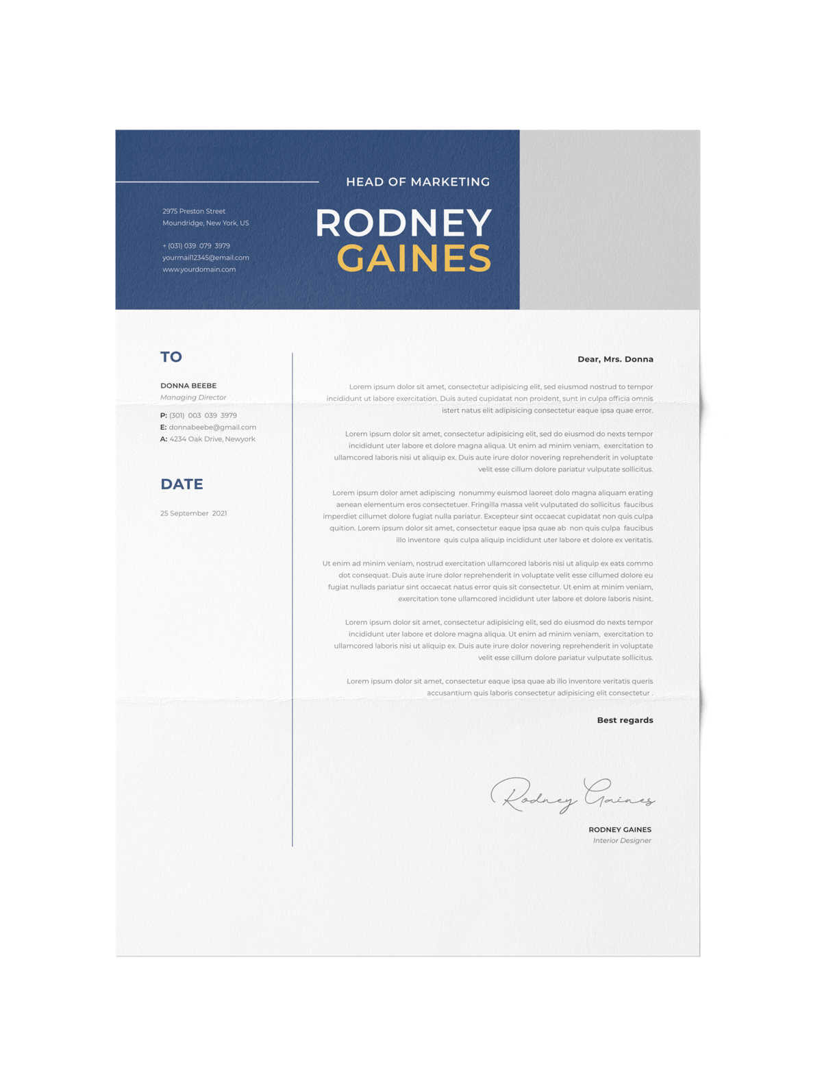 CV #102 Rodney Gaines