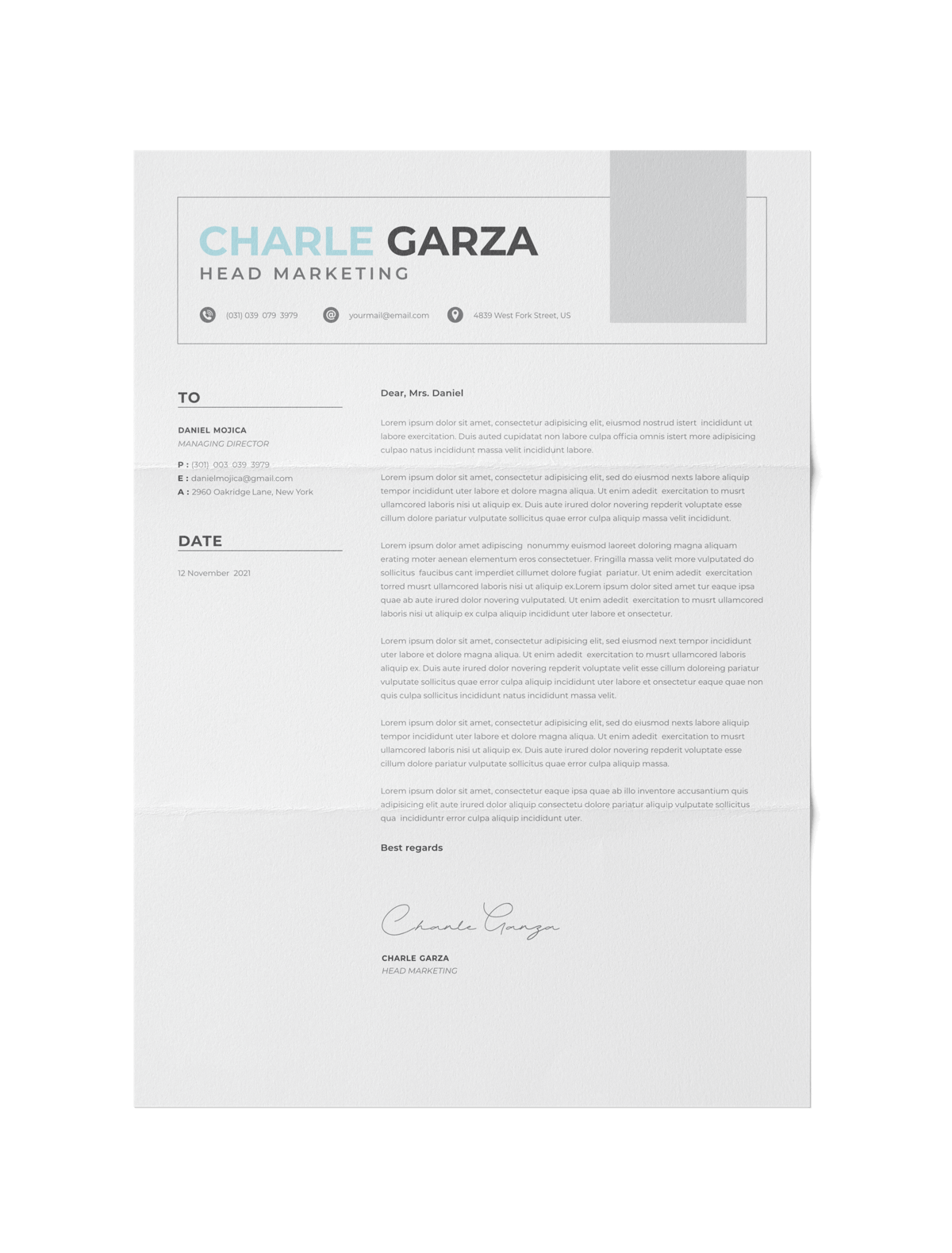 CV #142 Charle Garza